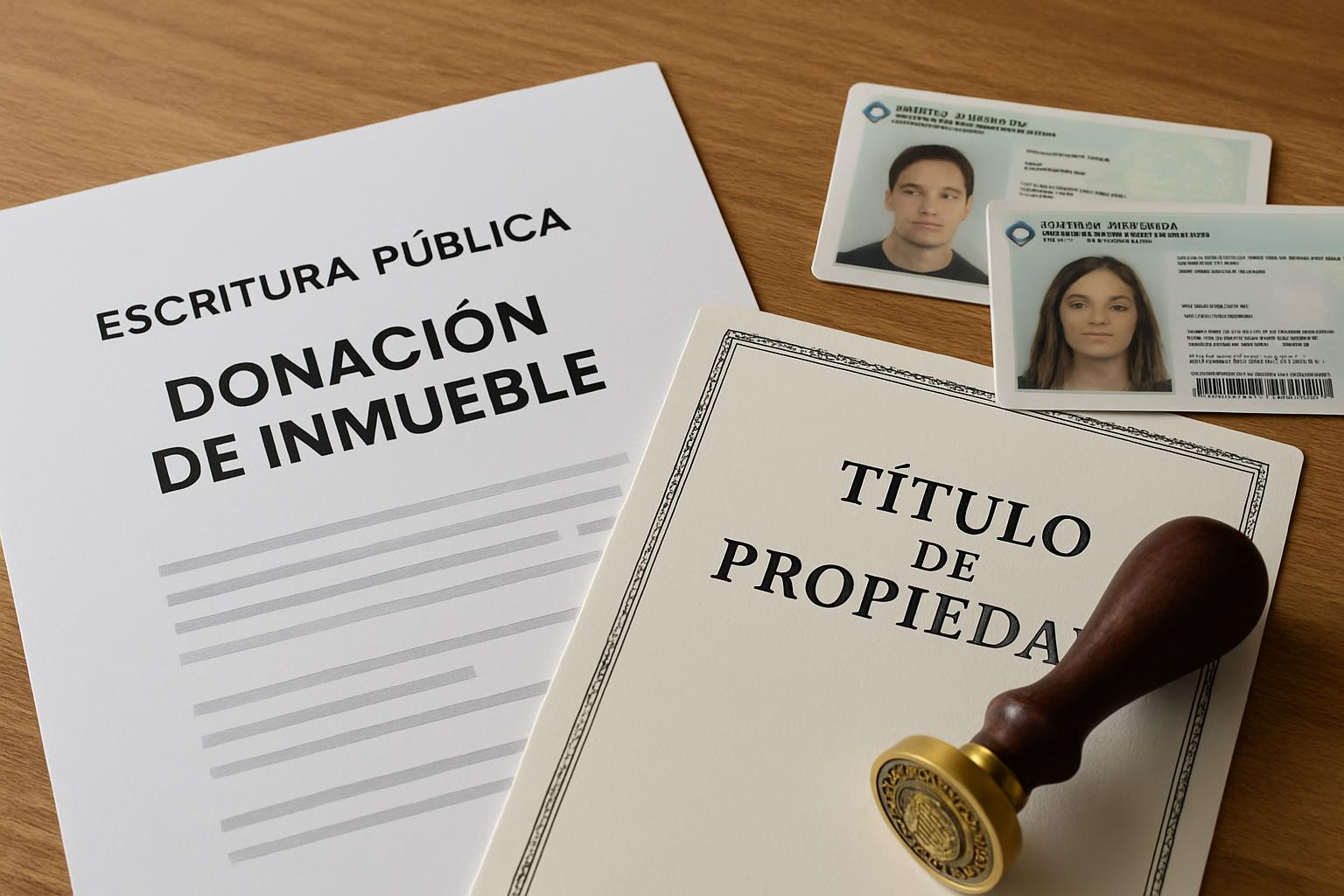 Documentos necesarios para escritura de donación de inmueble a hijo en Argentina