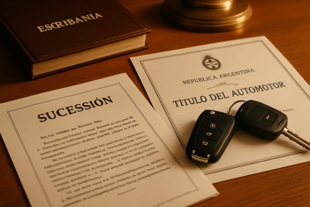 Herencia de auto en Argentina — documentos de sucesión de automotor y declaratoria de herederos