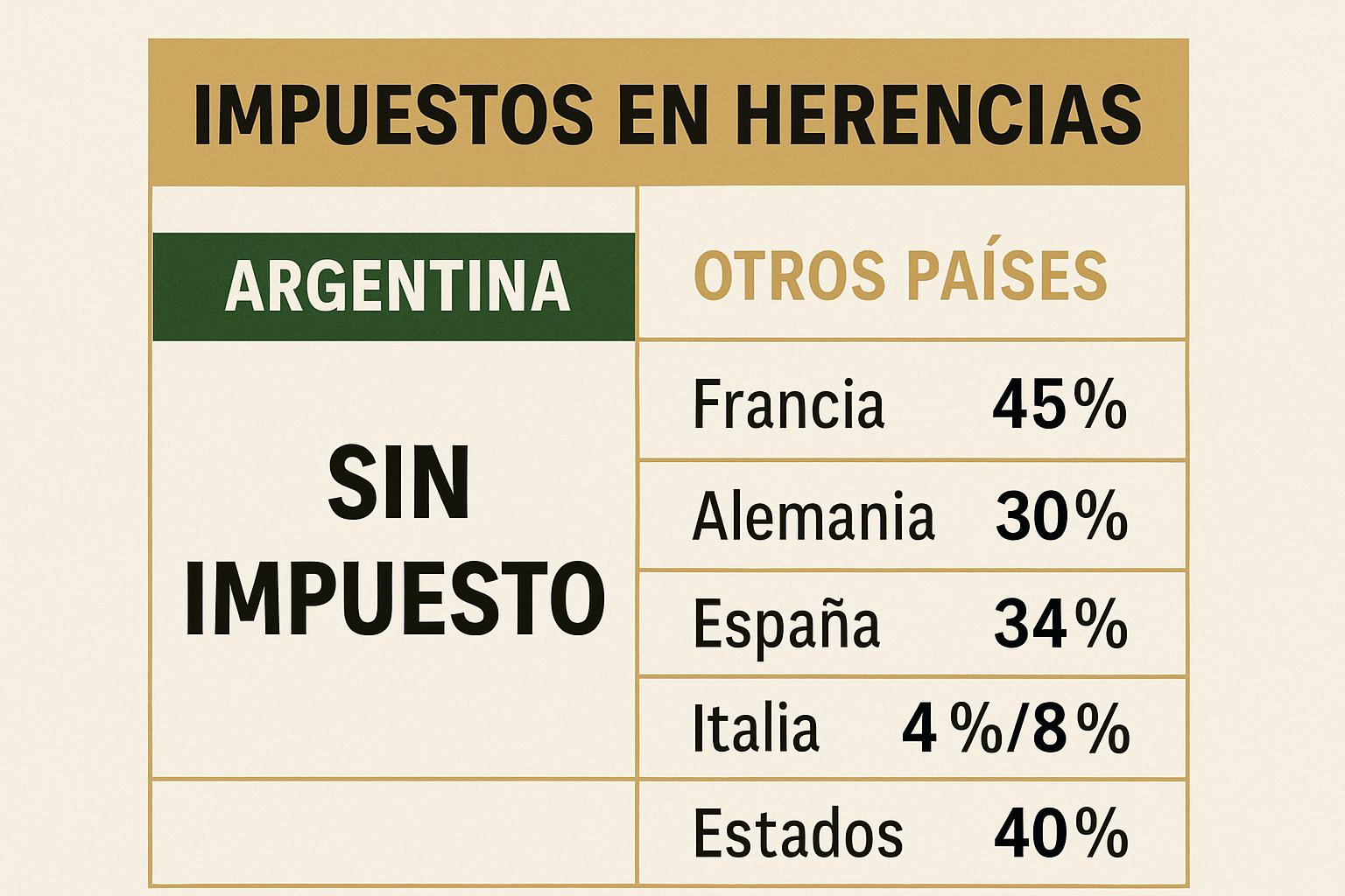 Comparativa: países con y sin impuesto a la herencia en América Latina 2026