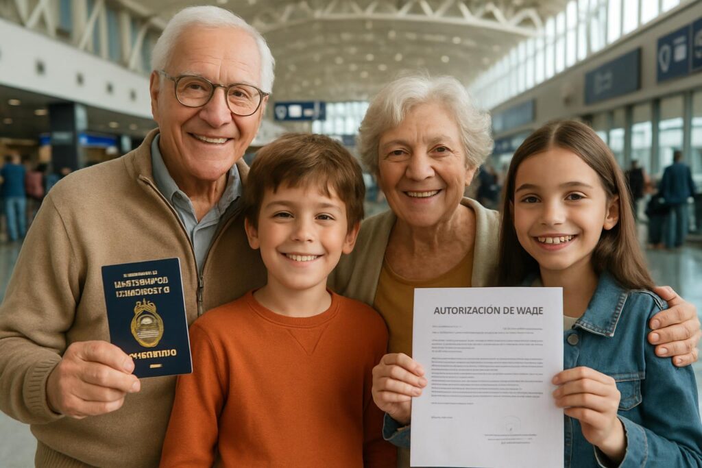 Autorización de viaje de menores con abuelos en Argentina — documentos notariales necesarios para viajar con nietos
