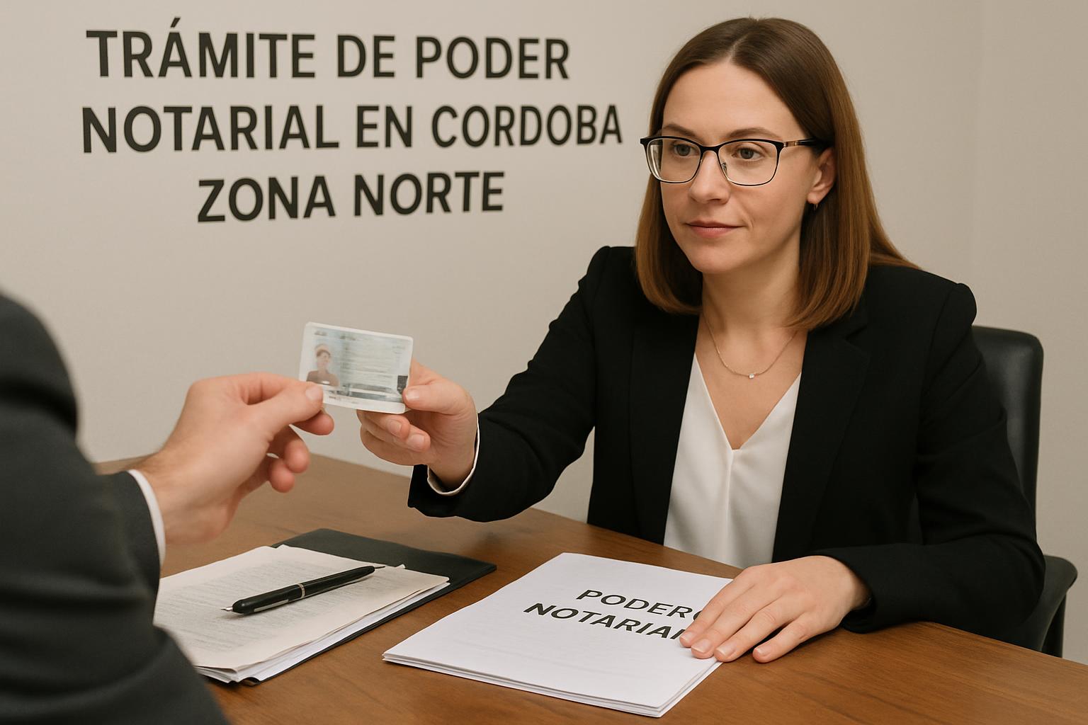 Trámite de poder notarial en escribanía de zona norte Córdoba, cerca de Argüello